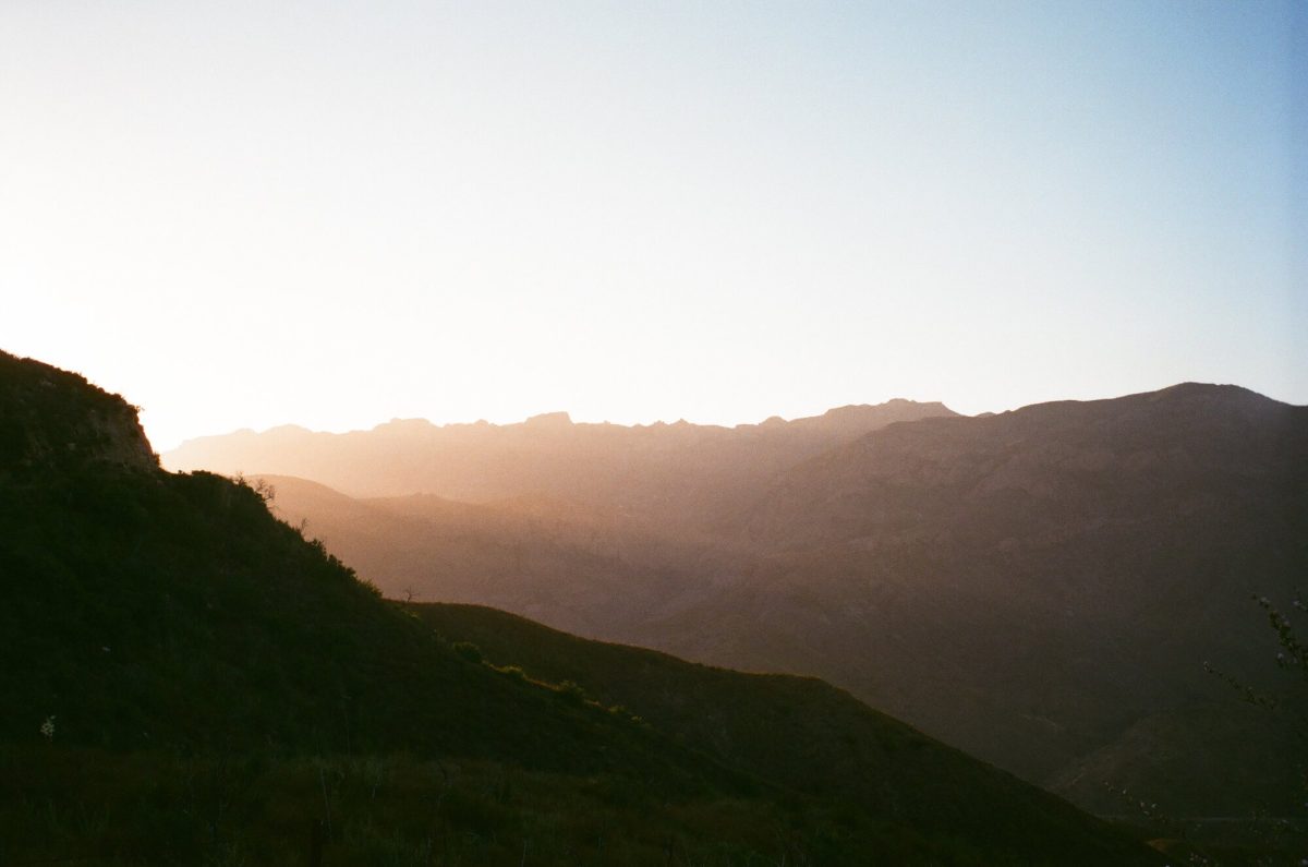 Coastal ridge at golden hour